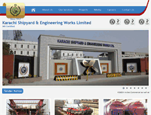 Tablet Screenshot of karachishipyard.com.pk